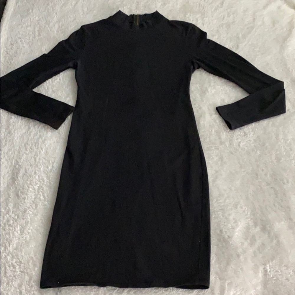Fashion Nova Black Midi Dress